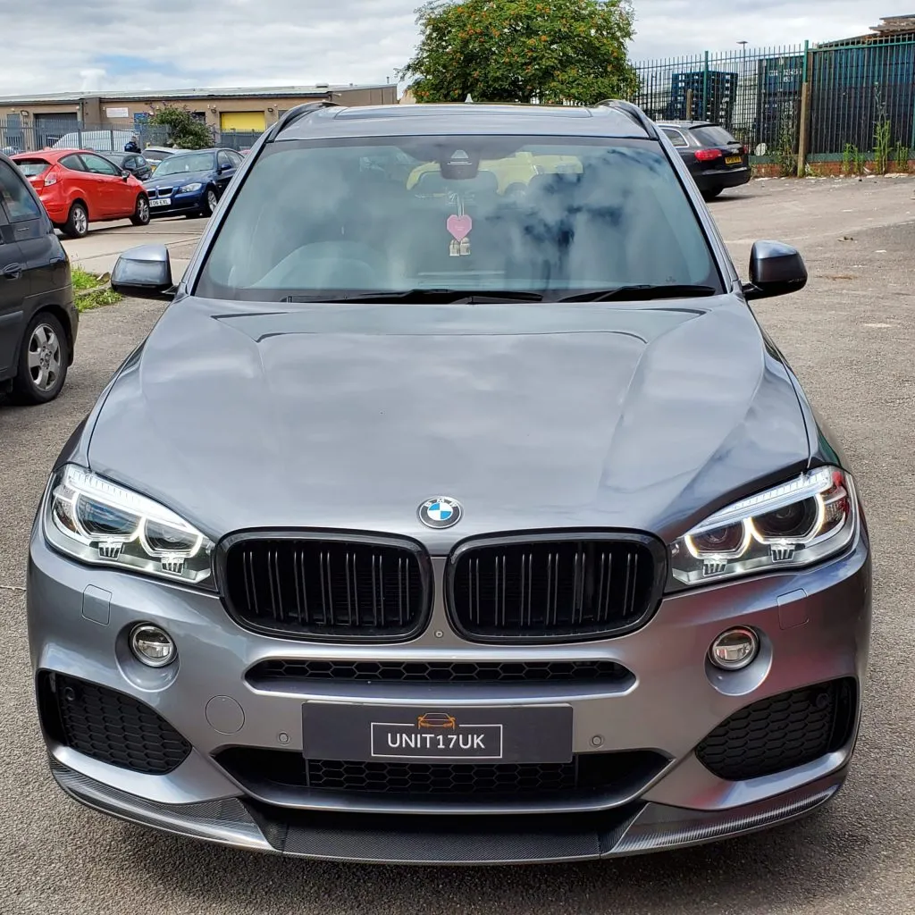 BMW F15 X5 M Sport 2013-2018 Carbon Fiber 3pc Front Splitter — image 9 of 9