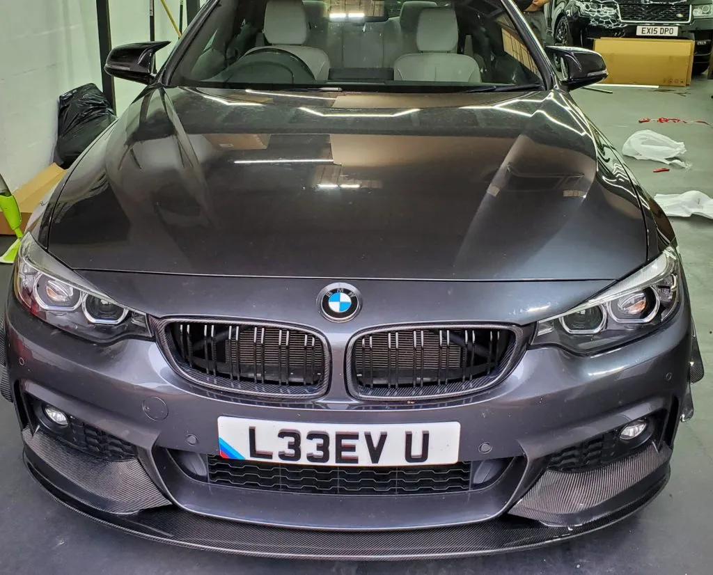 BMW F32/F33/F36 4 Series M Sport 2014-2020 Carbon Fiber Front Splitter — image 5 of 5