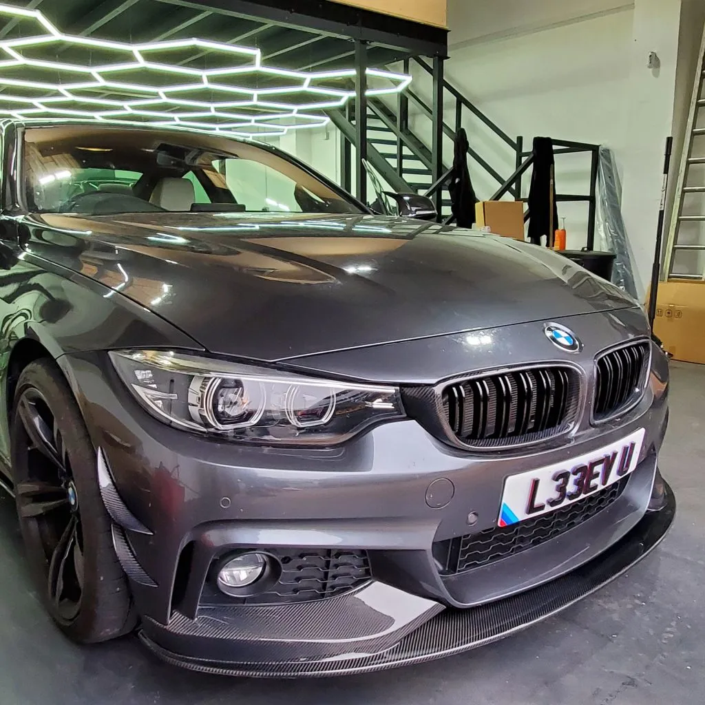 BMW F32/F33/F36 4 Series M Sport 2014-2020 Carbon Fiber Front Splitter — image 1 of 5