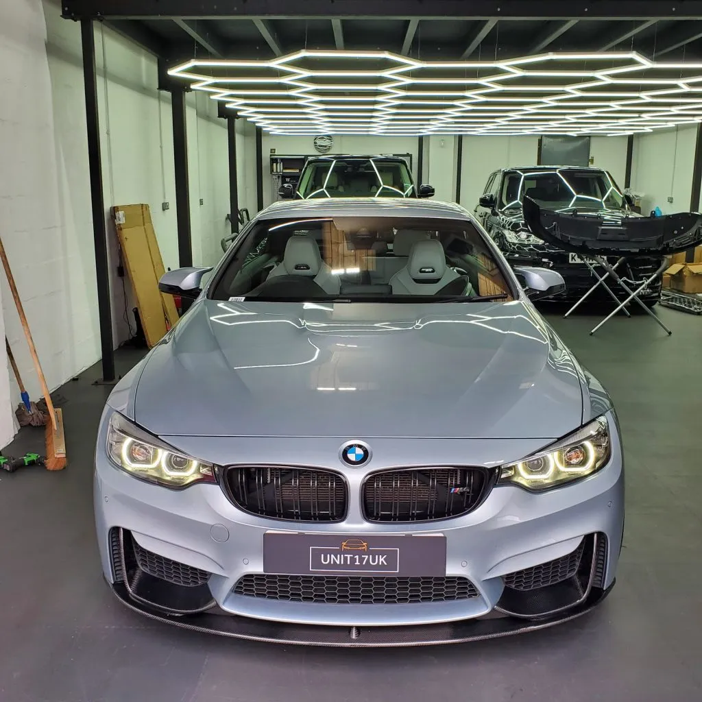 BMW F80 F82 F83 M3/M4 2014-2020 Carbon Fiber 3pc PERFORMANCE Style Front Lip Splitter — image 11 of 11