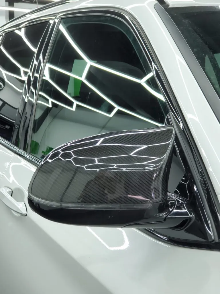 BMW F15 X5 M Sport 2013-2018 Carbon Fiber Mirror Covers – another view