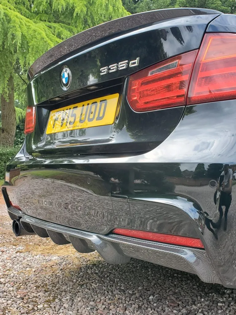 BMW F30/F31 3 Series M Sport 2012-2019 Carbon Fiber Rear Diffuser — image 4 of 4