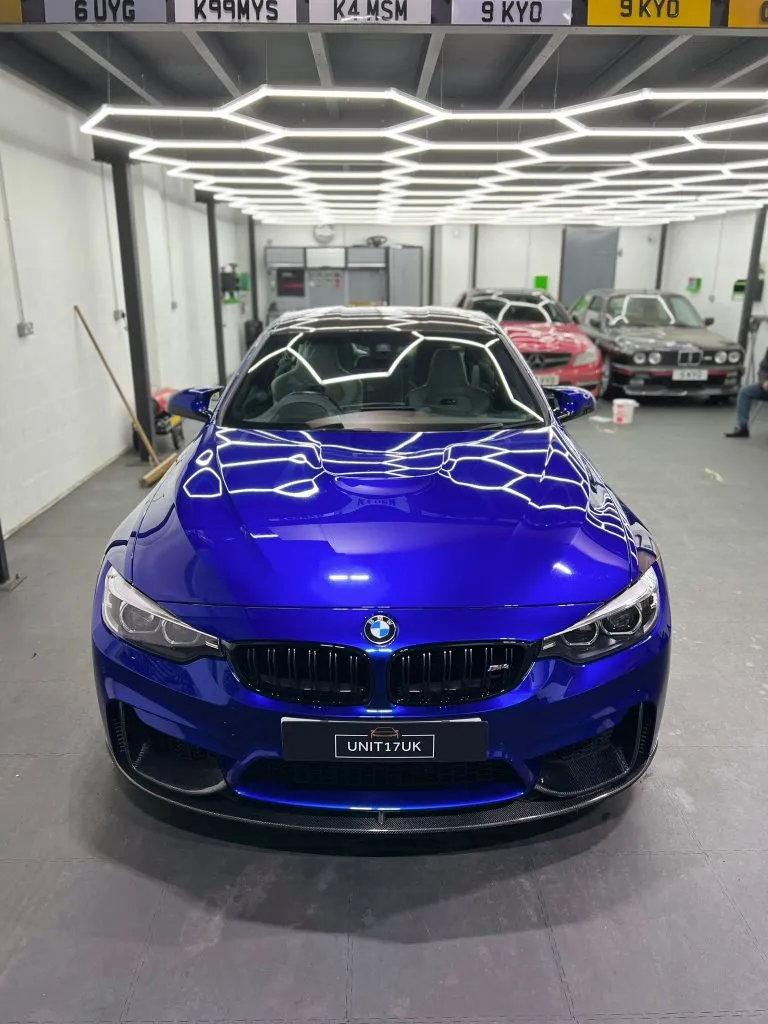 BMW F80 F82 F83 M3/M4 2014-2020 Carbon Fiber 3pc PERFORMANCE Style Front Lip Splitter — image 8 of 11