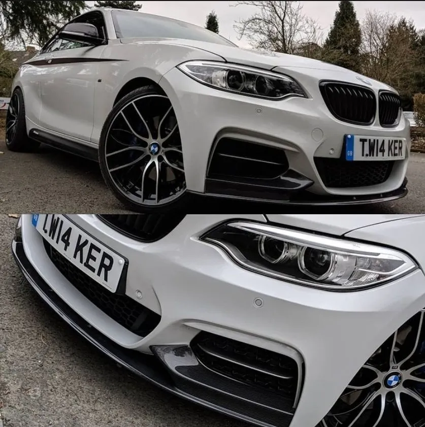 BMW F22 2 Series M Sport 2013-2020 Carbon Fiber Front Splitter — image 1 of 2