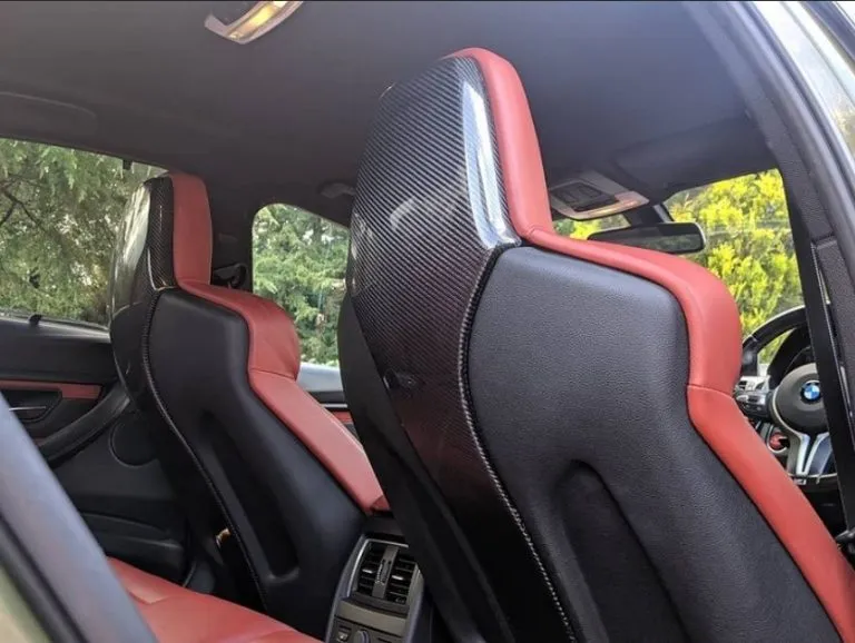 BMW F80 F82 M3 M4 2014-2019 Carbon Fiber Seat Back Covers