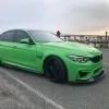 BMW F80 F82 F83 M3 M4 2014-2019 Carbon Fiber GTS Style Front Lip Splitter — thumbnail 4