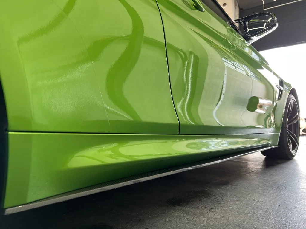 BMW F82/F83 M4 2014-2019 Carbon Fiber Side Skirt Extensions — image 1 of 3