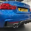 BMW F32/F33/F36 4 Series M Sport 2014-2020 Carbon Fiber Rear Diffuser — thumbnail 1