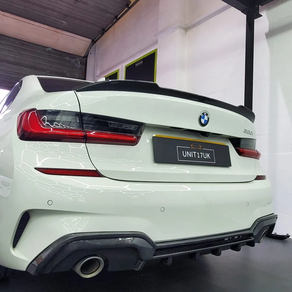 BMW G20/G21 3 Series M Sport 2019-Present Carbon Fiber Rear Diffuser — image 3 of 4