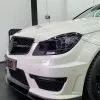 Mercedes C63 AMG W204 2011-2014 Carbon Fiber Front Splitter — thumbnail 8