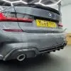 BMW G20/G21 3 Series M Sport 2019-Present Carbon Fiber Rear Diffuser — thumbnail 1