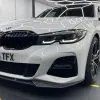 BMW G20/21 3 Series M Sport 2019-Present Carbon Fiber Front Splitter — thumbnail 2