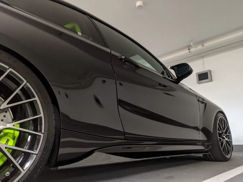 BMW F87 M2 2015-2020 Carbon Fiber Side Skirt Extensions — image 1 of 3
