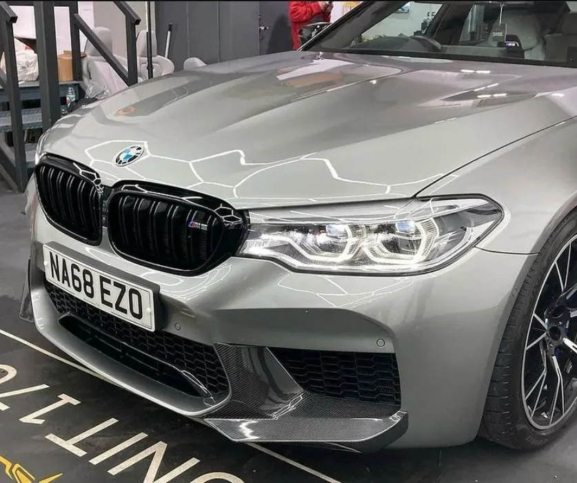 BMW F90 M5 2018-2020 Carbon Fiber Front Corner Splitter — image 1 of 2
