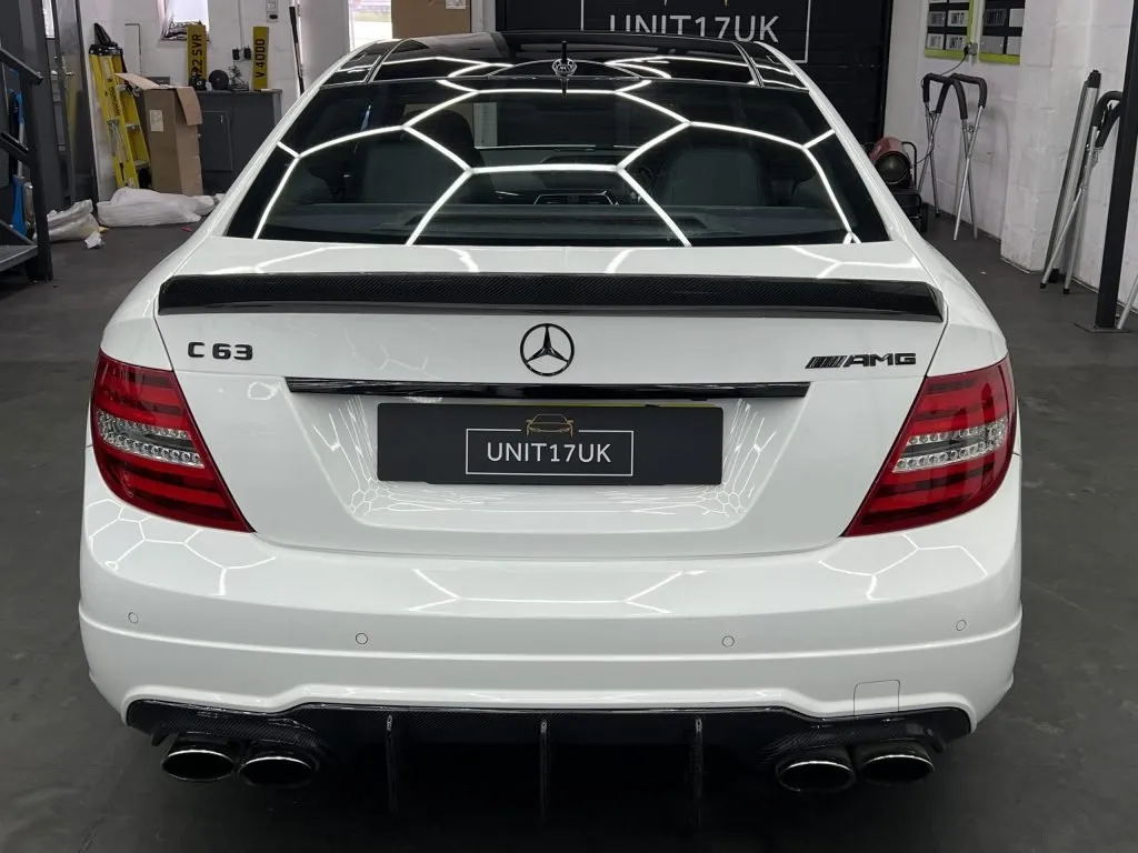 Mercedes C63 AMG Facelift W204 2011-2014 Carbon Fiber Big Fin Rear Diffuser — image 3 of 8