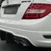 Mercedes C63 AMG Facelift W204 2011-2014 Carbon Fiber Big Fin Rear Diffuser — thumbnail 2