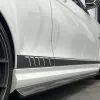 Mercedes C63 AMG W204 2011-2014 Carbon Fiber Side Skirt Extensions — thumbnail 1