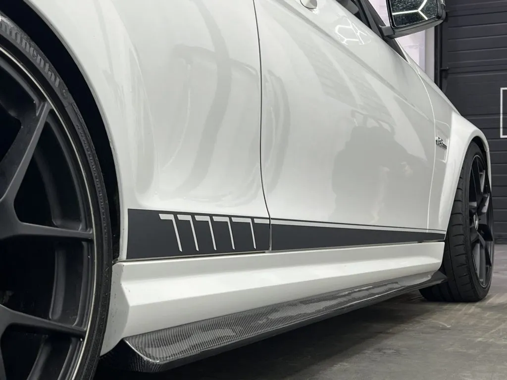 Mercedes C63 AMG W204 2011-2014 Carbon Fiber Side Skirt Extensions — image 1 of 8