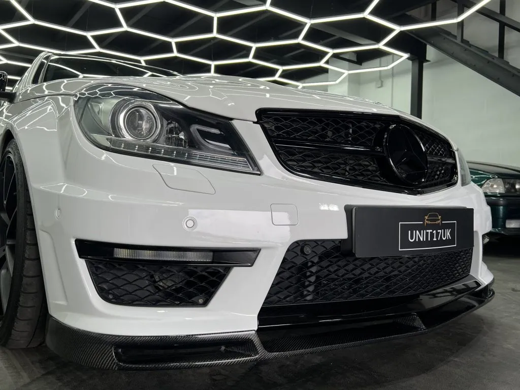 Mercedes C63 AMG W204 2011-2014 Carbon Fiber Front Splitter — image 9 of 12