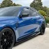 BMW G80 G82 G83 M3 M4 2021-Present Carbon Fiber Side Skirt Extensions w/small winglet (Unitexclusives) — thumbnail 1