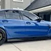 BMW G80 G82 G83 M3 M4 2021-Present Carbon Fiber Side Skirt Extensions w/small winglet (Unitexclusives) — thumbnail 2