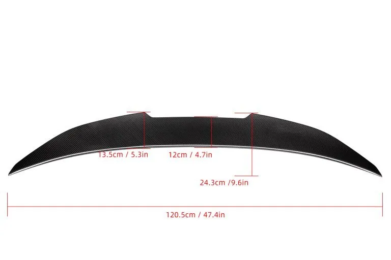 BMW G82 M4 2021-Pre Preg Dry Carbon Fiber Ducktail Spoiler – another view