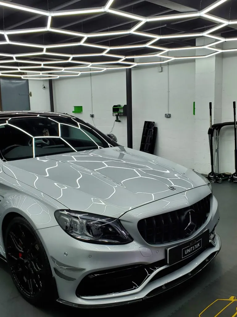 Mercedes C63 AMG W205 2015-2021 Carbon Fiber Edition 1 Splitter 3pc — image 8 of 9
