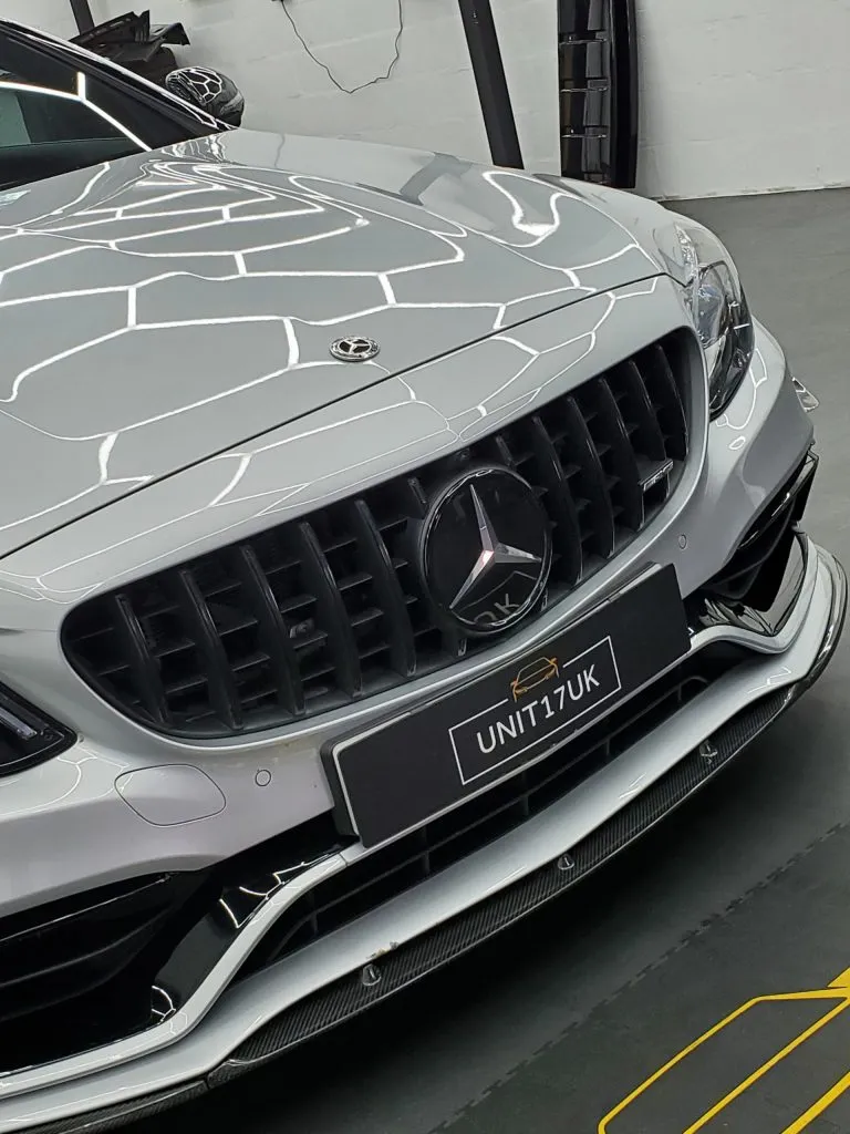 Mercedes C63 AMG W205 2015-2021 Carbon Fiber Edition 1 Splitter 3pc — image 5 of 9