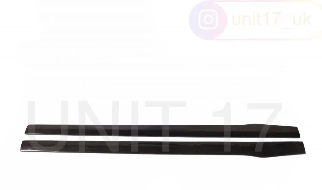 Mercedes C63 AMG C205 W205 2015-2021 Carbon Fiber Side Skirt Extensions — image 6 of 6