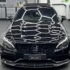 Mercedes C63 AMG C205 W205 2015-2021 Carbon Fiber Brabus Style B Front Splitter — thumbnail 3
