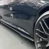 Mercedes C63 AMG C205 W205 2015-2021 Carbon Fiber Side Skirt Extensions — thumbnail 2