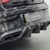 Mercedes C63 AMG Coupe C205 W205 2015-2021 Carbon Fiber Brabus Style Rear Diffuser — thumbnail 4