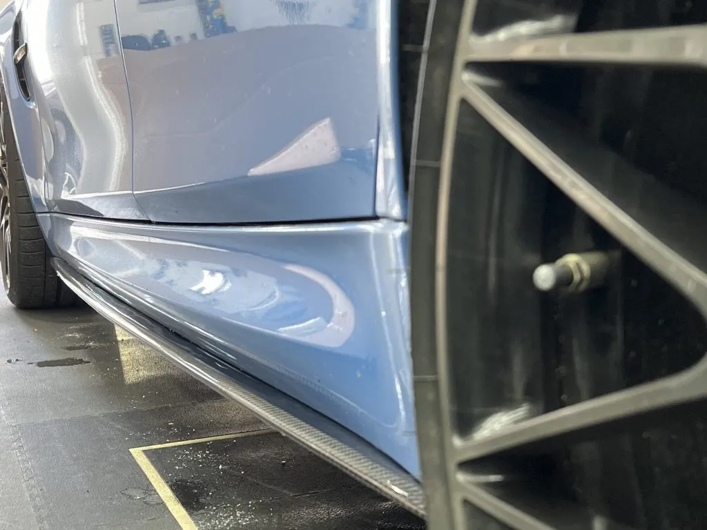 BMW F30 F32 F33 F36 F80 M3 M PERFORMANCE STYLE 2014-2019 Carbon Fiber Skirt Extensions — image 5 of 6