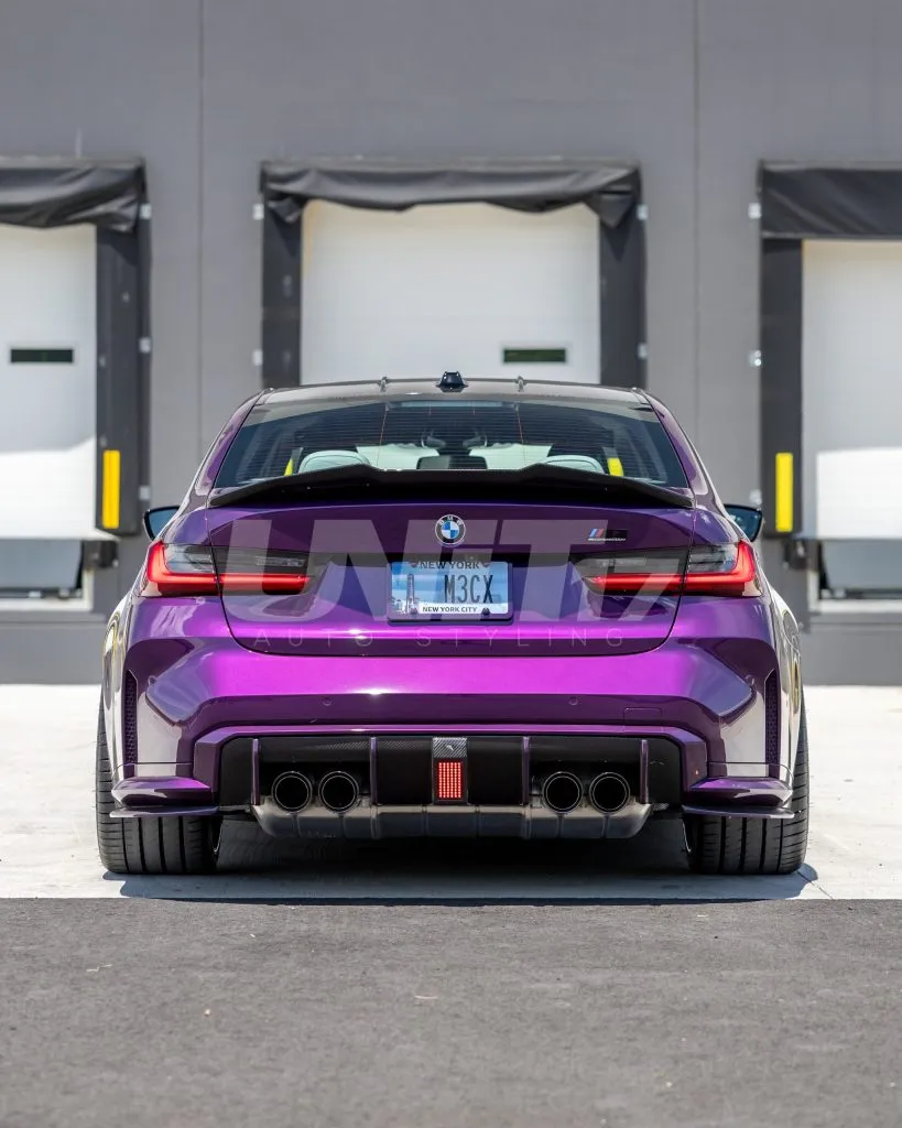 BMW G80 M3 G20 LCI High Kick Ducktail Spoiler – Pre-Preg Dry Carbon Fiber (2021+) — image 2 of 3