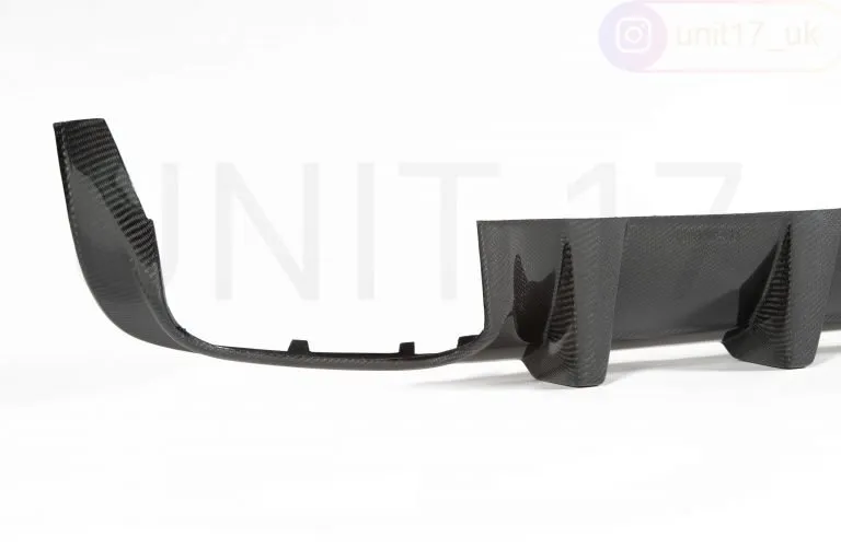 Mercedes C63 AMG Saloon W204 2011-2014 Carbon Fiber Small Fin Rear Diffuser – another view