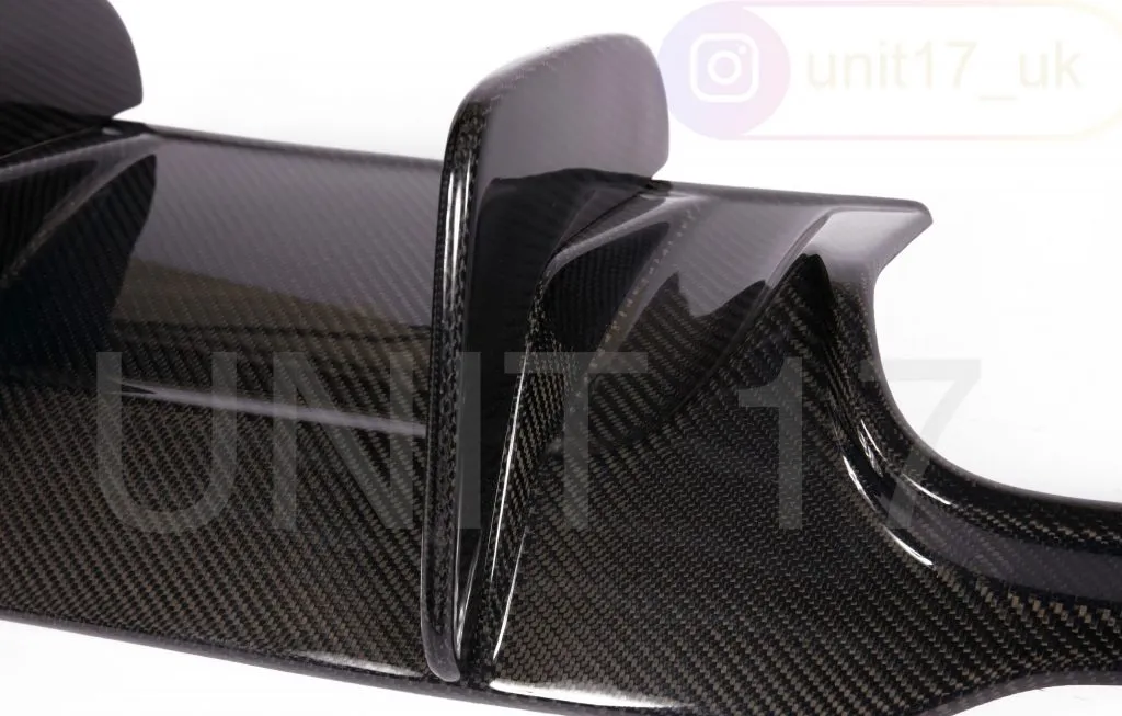 Mercedes C63 AMG Facelift W204 2011-2014 Carbon Fiber Big Fin Rear Diffuser — image 5 of 8