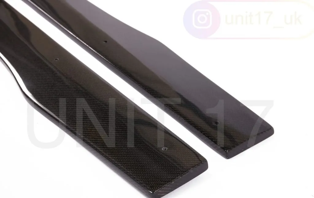 Mercedes C63 AMG C205 W205 2015-2021 Carbon Fiber Side Skirt Extensions — image 4 of 6