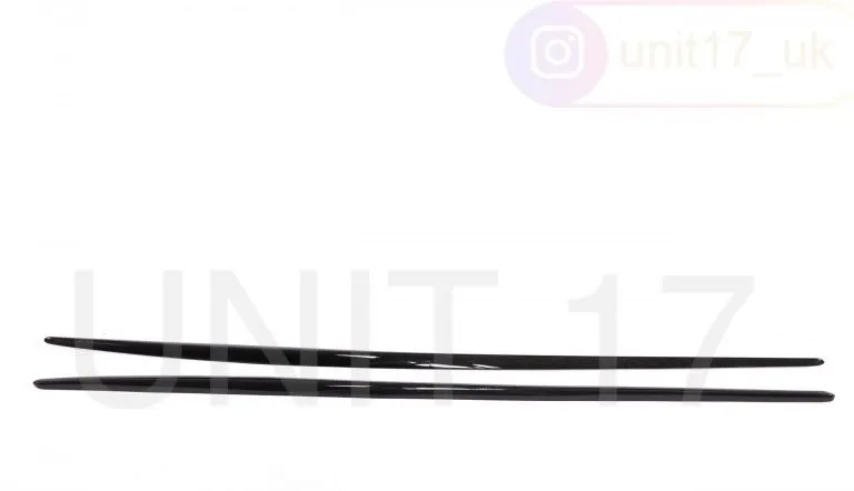 Mercedes CLA45 AMG Saloon W117 2013-2019 Carbon Fiber Side Skirt Extensions – another view