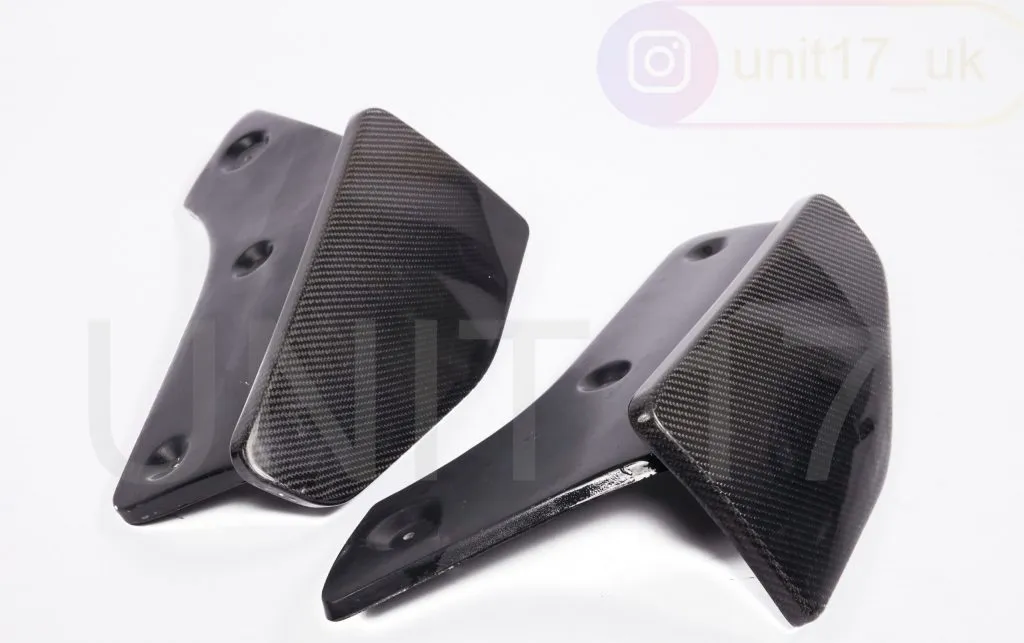 BMW F15 X5 M Sport 2013-2018 Carbon Fiber Rear Bumper Splats — image 3 of 5