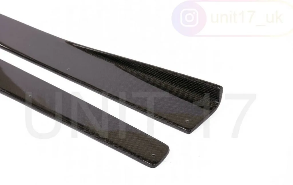 BMW F16 X6 M Sport 2014-2019 Carbon Fiber Side Skirt Extensions — image 3 of 3