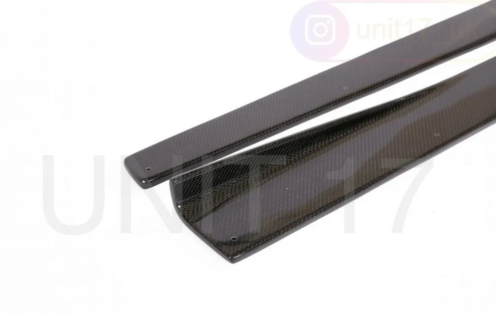 BMW F16 X6 M Sport 2014-2019 Carbon Fiber Side Skirt Extensions — image 2 of 3