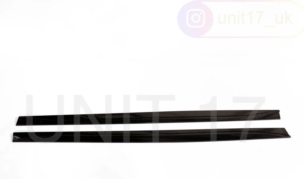 BMW F31 3 Series Estate M Sport 2013-2019 Carbon Fiber Side Skirt Extensions — image 1 of 3