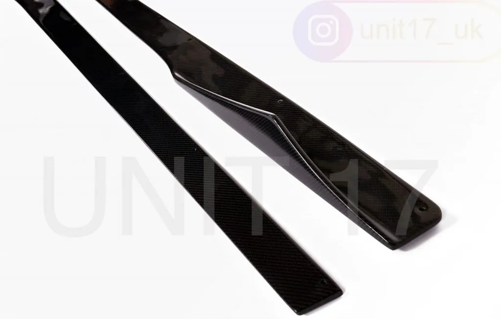BMW F87 M2 2015-2020 Carbon Fiber Side Skirt Extensions — image 2 of 3