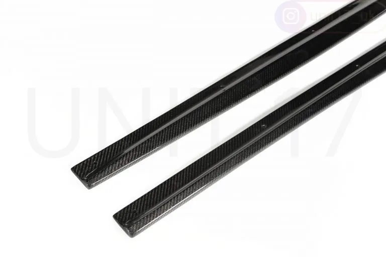 BMW G30/G31 F90 M5 2018+ 5 Series M Sport Carbon Fiber Side Skirt Extensions – another view