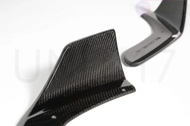 BMW F87 M2 2015-2020 Carbon Fiber Front Corner Splitter – another view