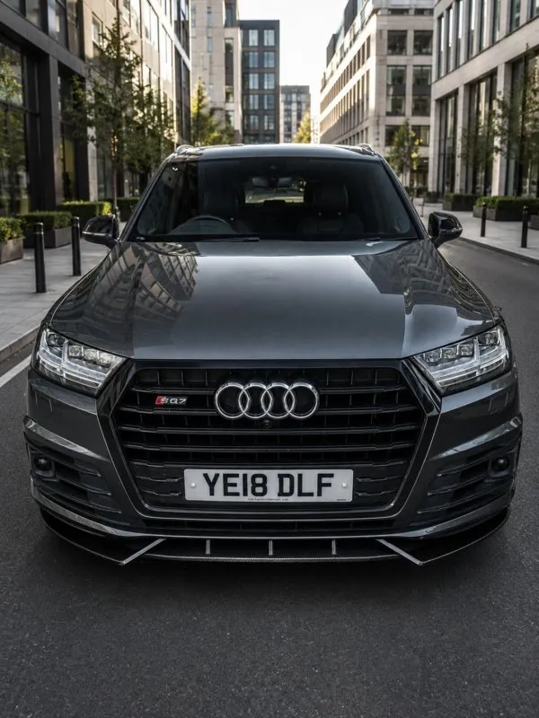 Audi Q7 SQ7 4M Carbon Fiber Front Splitter by Unit 17 — image 3 of 8