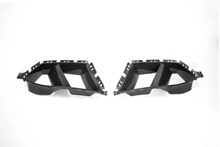 BMW G80/G82/G83 M3/M4 Performance Dry Pre Preg Carbon Fiber Front Lower Bumper Air Duct Replacement – another view