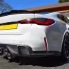 BMW G80 M3 Performance Style Dry Carbon Fiber Rear Bumper OE Corner Side Without Winglets Pre Preg — thumbnail 3