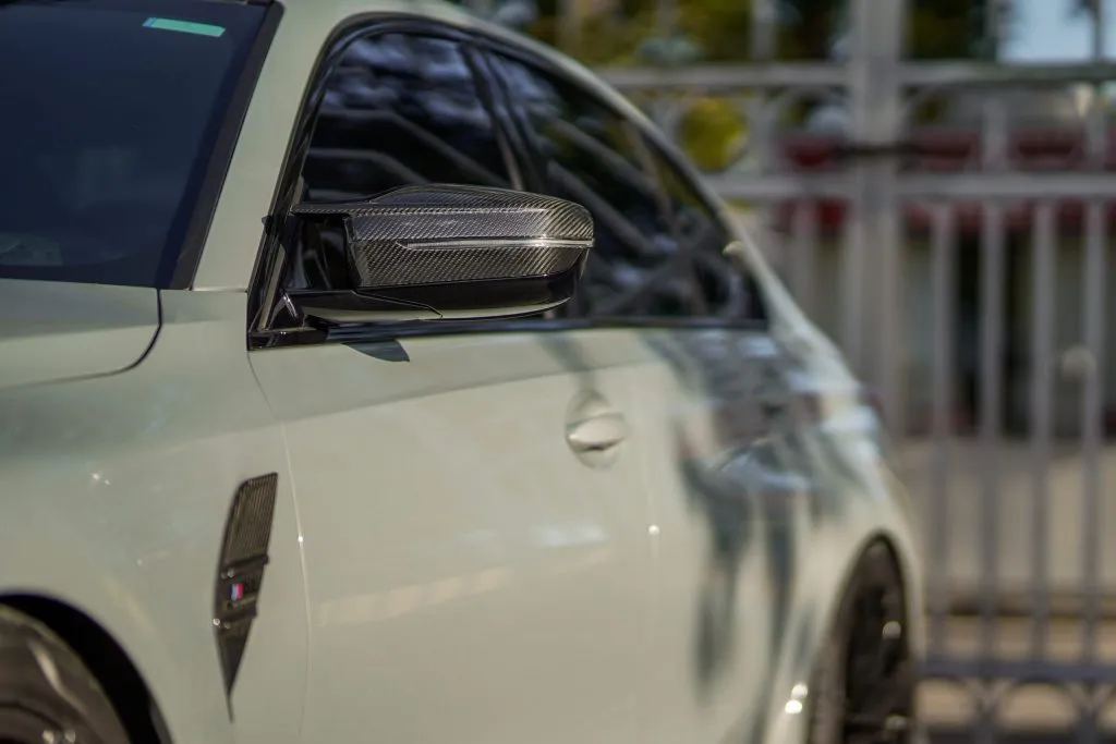 BMW G80/G82/G83 M3/M4 Performance Style Replacement Mirror Covers Pre Preg Dry Carbon Fiber (LHD ONLY) — image 9 of 14