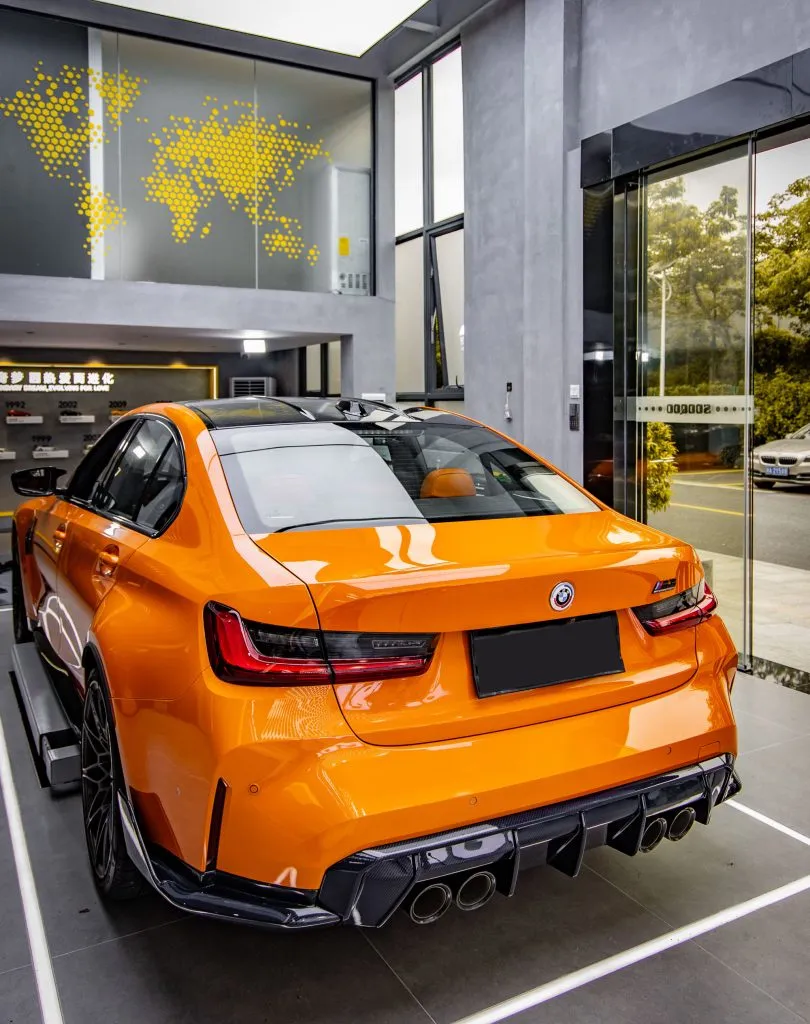 BMW G80 M3 MP Style Prepreg Dry Carbon Fiber Rear Corner Side Winglets — image 3 of 14